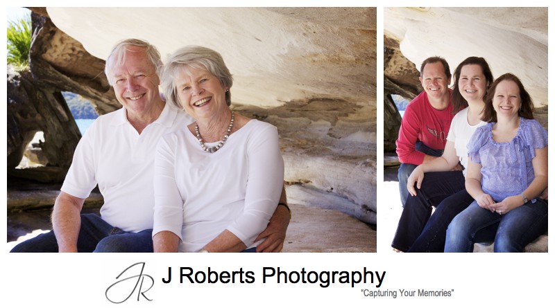 Grand parents with their children - family portrait photography sydney